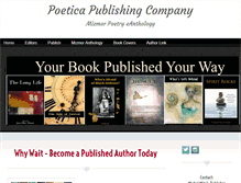 Tablet Screenshot of poeticapublishing.com